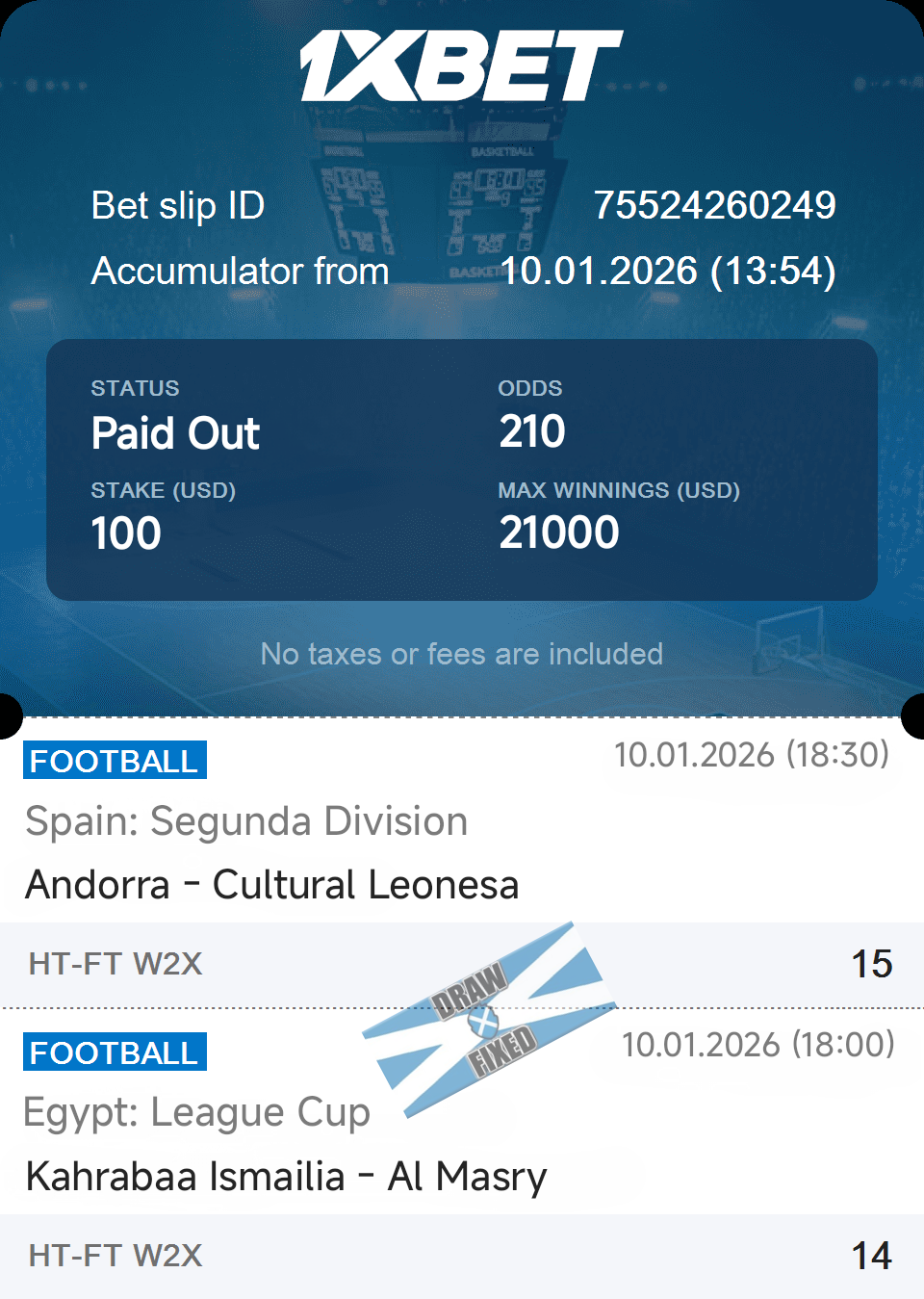 Sure Fixed Matches High Odds