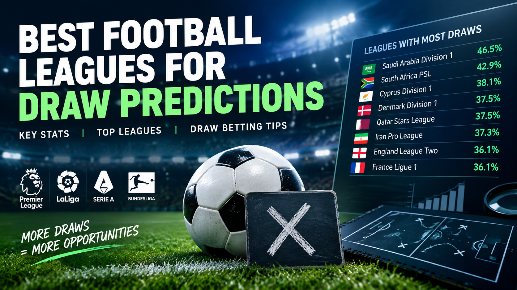 Best Football Leagues for Draw Predictions